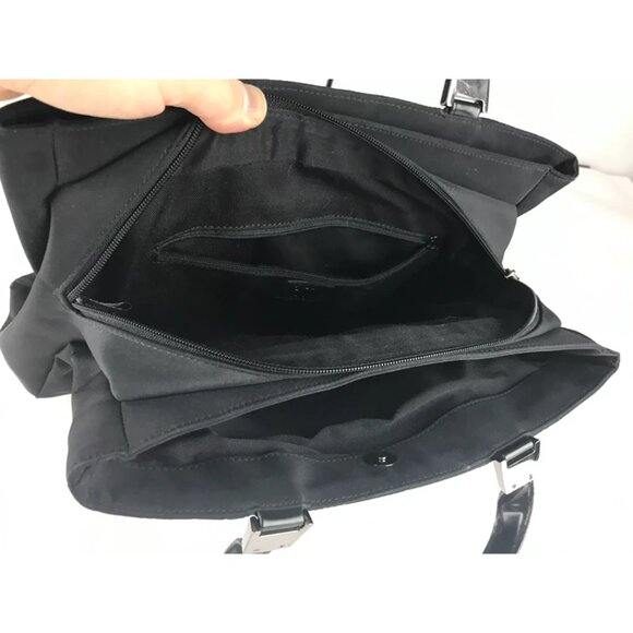 DKNY CITY Womens Black Inner Pocket Double Handle Classic Tote Handbag‎ - Picture 7 of 10